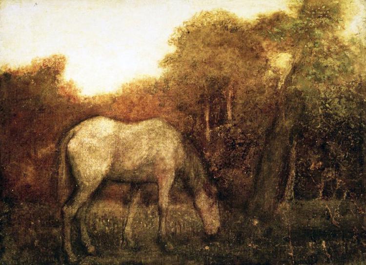 Albert Pinkham Ryder The Grazing Horse Sweden oil painting art